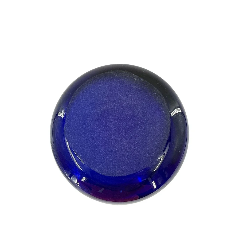 Blown Glass Art Glass Vase Cobalt‎ Blue Millefiori Copper Aventurine 10 Inch